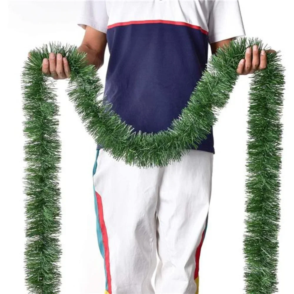 33 Foot Christmas Garland, Artificial Pine Garland Artificial Green Greenery